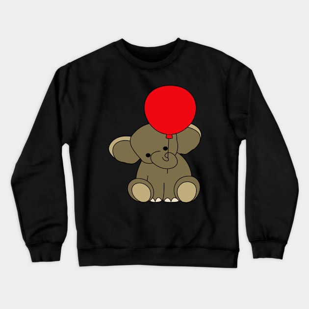 Cute Baby Elephant Crewneck Sweatshirt by GR-ART